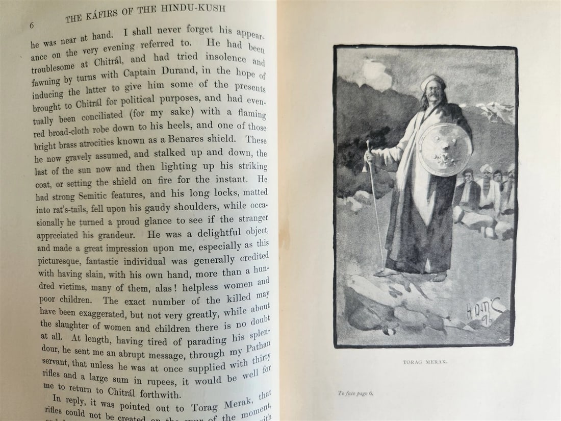 1896 KARIFS of HINDU-KUSH by GEORGE ROBERTSON antique ILLUSTRATED AFGHANISTAN - 4