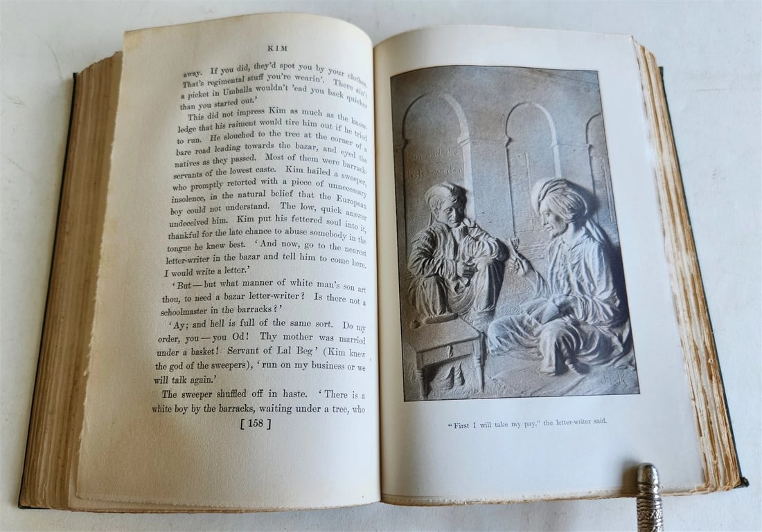 1901 KIM by Rudyard Kipling ANTIQUE First US edition - 11