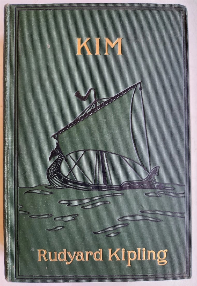 1901 KIM by Rudyard Kipling ANTIQUE First US edition - 3
