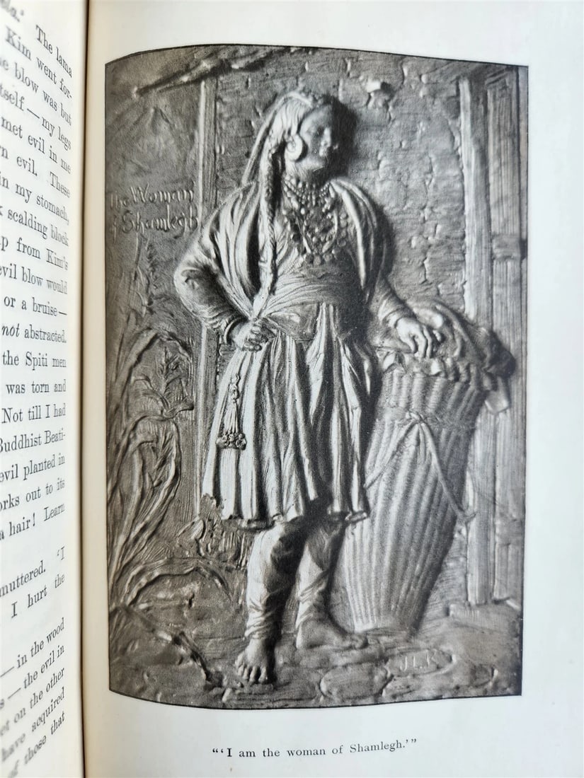 1901 KIM by Rudyard Kipling ANTIQUE First US edition - 8