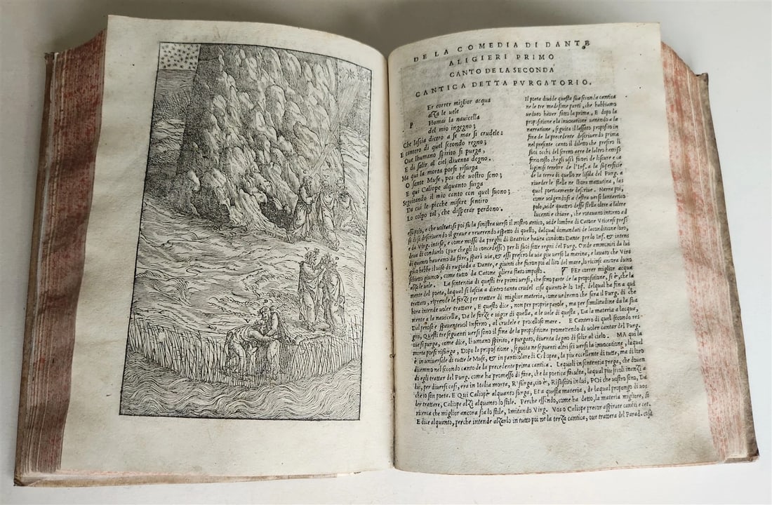 1544 DIVINE COMEDY by DANTE ALIGHIERI antique ILLUSTRATED 16th century SCARCE - 18