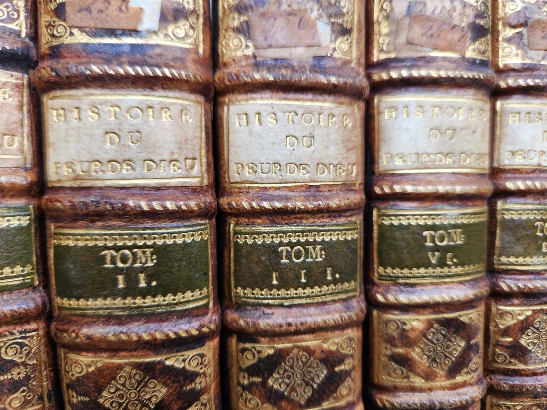 1738 HISTORY of JEWS 10 VOLUMES antique ILLUSTRATED w/ MAPS in FRENCH - 6