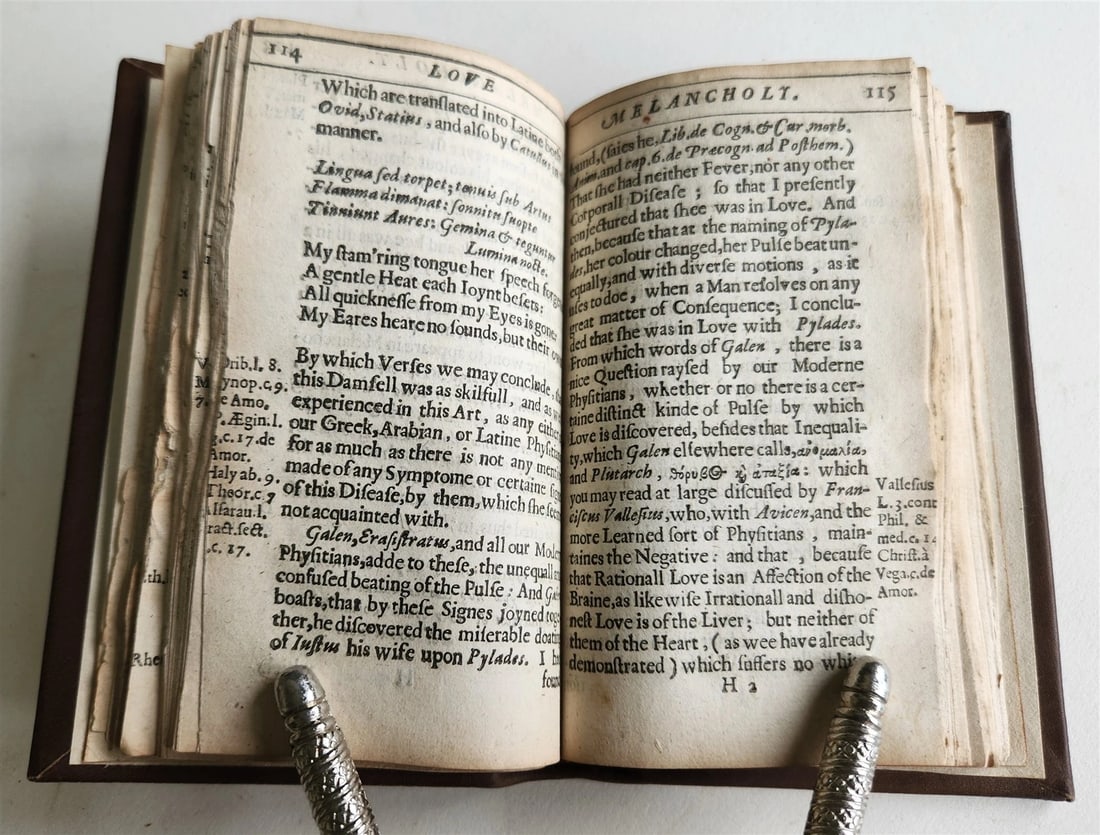 1640 EROTOMANIA CURE OF LOVE EROTIQUE MELANCHOLY antique 1st ENGLISH EDITION - 4