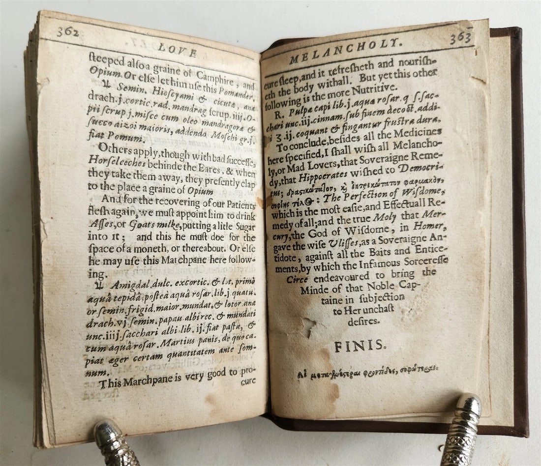 1640 EROTOMANIA CURE OF LOVE EROTIQUE MELANCHOLY antique 1st ENGLISH EDITION - 8