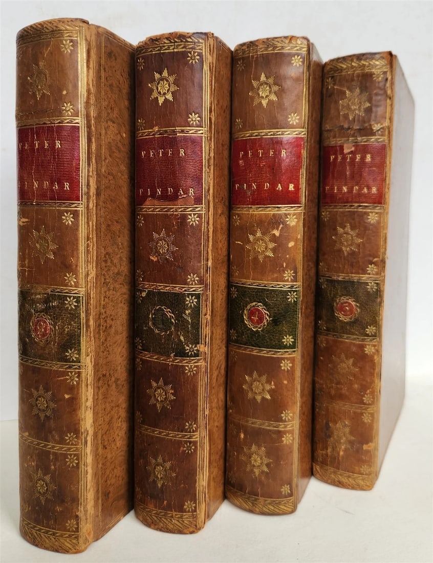 1794 WORKS of PETER PINDAR 4 VOLUMES antique POETRY in ENGLISH - 7