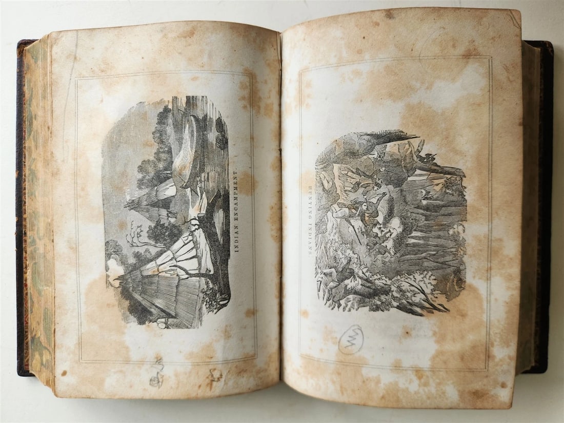 1856 PRAIRIES & ROCKY MONTAIN LIFE CALIFORNIA & OREGON TRAIL antique ILLUSTRATED - 13