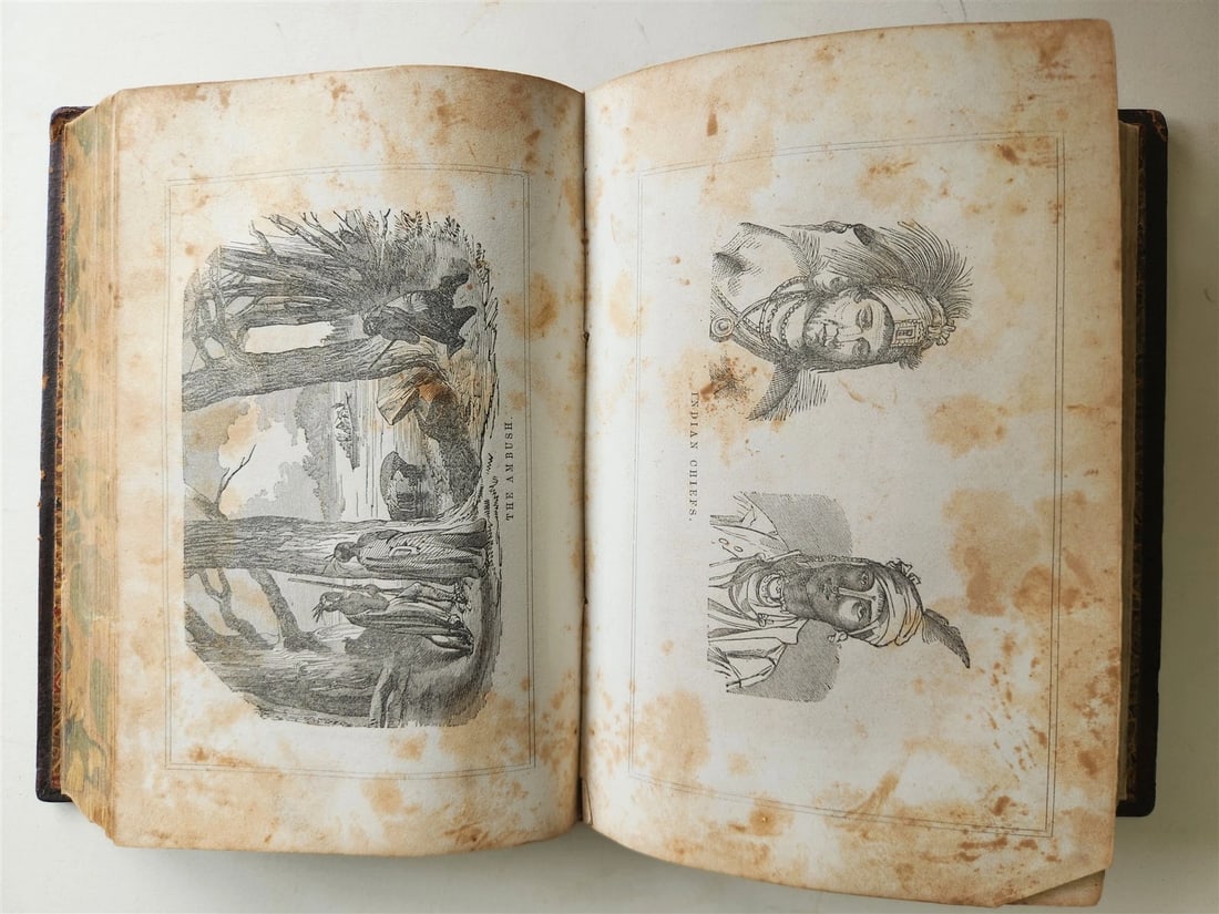 1856 PRAIRIES & ROCKY MONTAIN LIFE CALIFORNIA & OREGON TRAIL antique ILLUSTRATED - 14