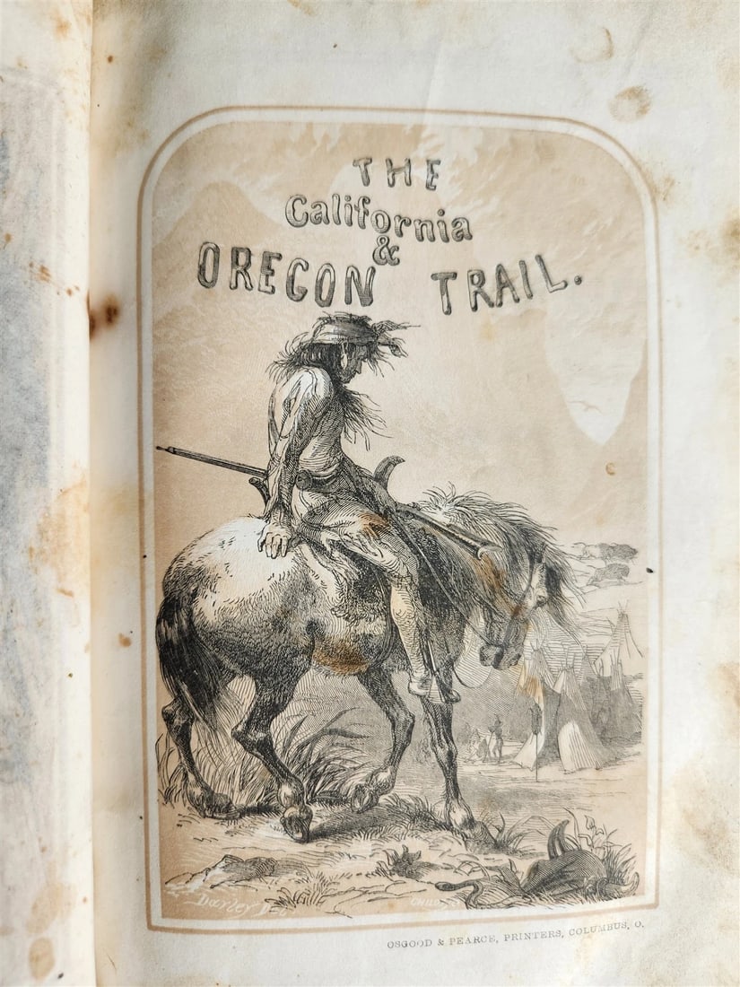 1856 PRAIRIES & ROCKY MONTAIN LIFE CALIFORNIA & OREGON TRAIL antique ILLUSTRATED (1 of 14)