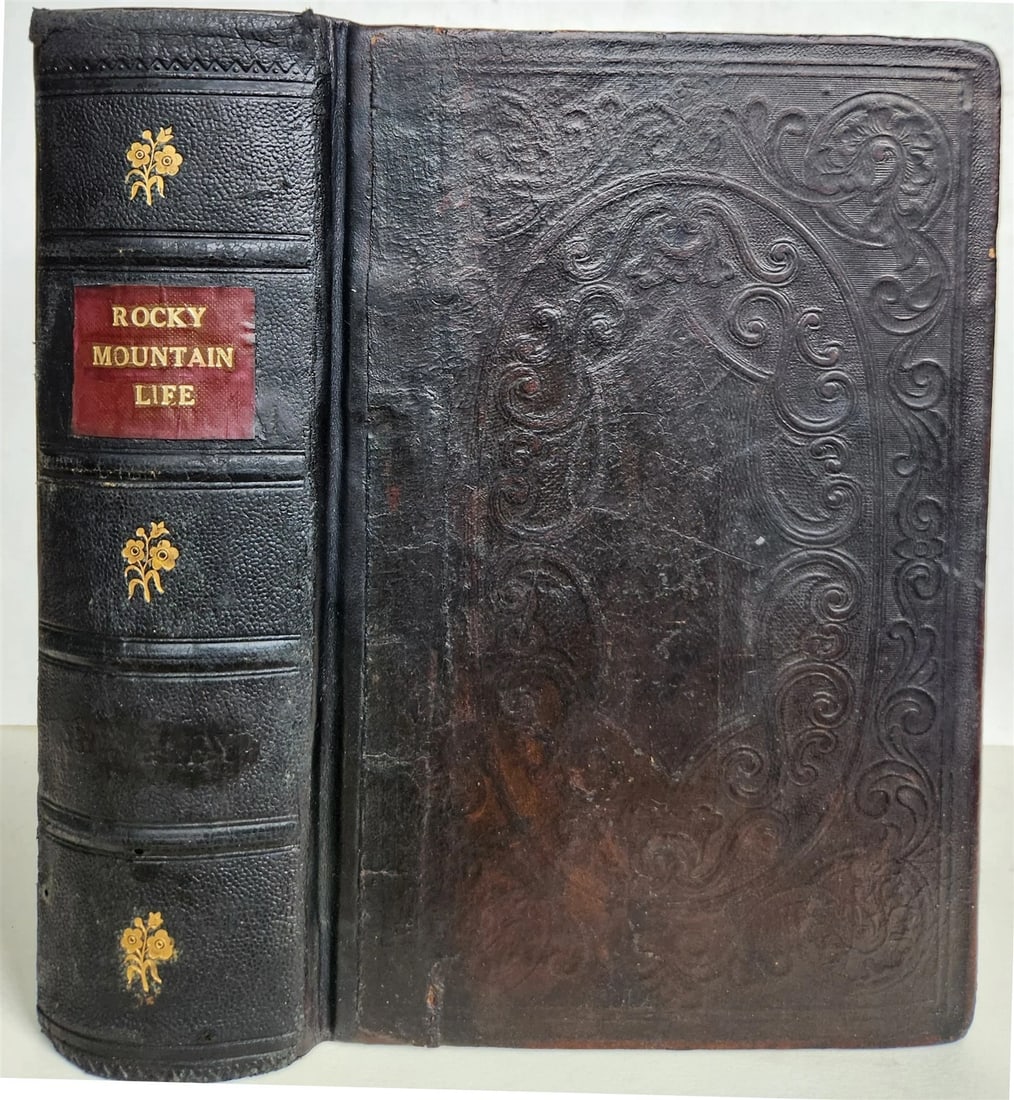 1856 PRAIRIES & ROCKY MONTAIN LIFE CALIFORNIA & OREGON TRAIL antique ILLUSTRATED - 2