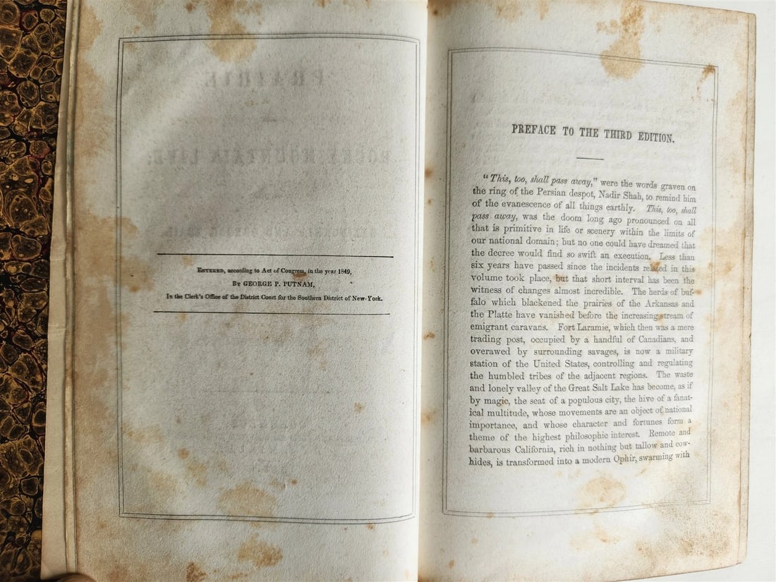 1856 PRAIRIES & ROCKY MONTAIN LIFE CALIFORNIA & OREGON TRAIL antique ILLUSTRATED - 6