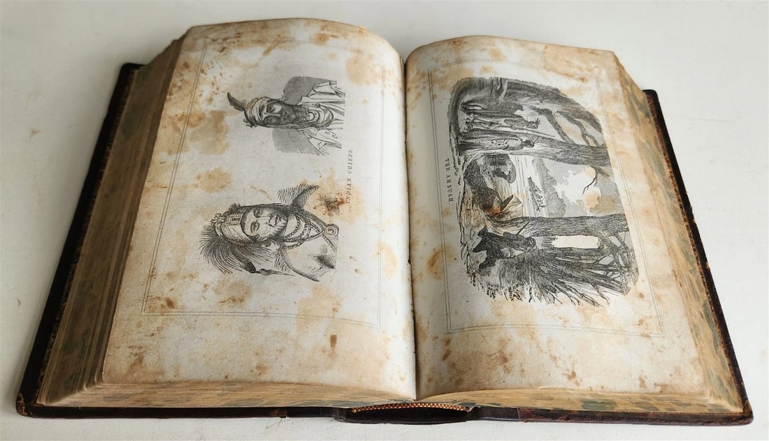 1856 PRAIRIES & ROCKY MONTAIN LIFE CALIFORNIA & OREGON TRAIL antique ILLUSTRATED - 9