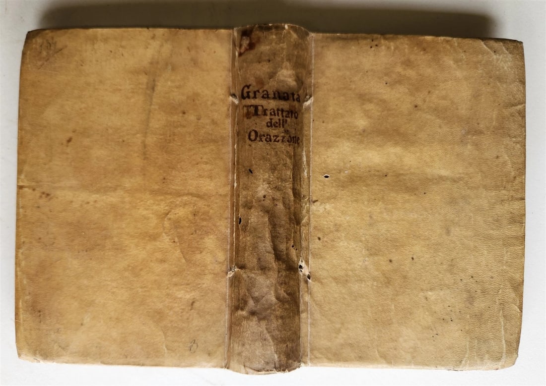 1561 LUIS de GRANADA TRATTATO DELL'ORATIONE ET MEDITATIONE antique VELLUM - 2