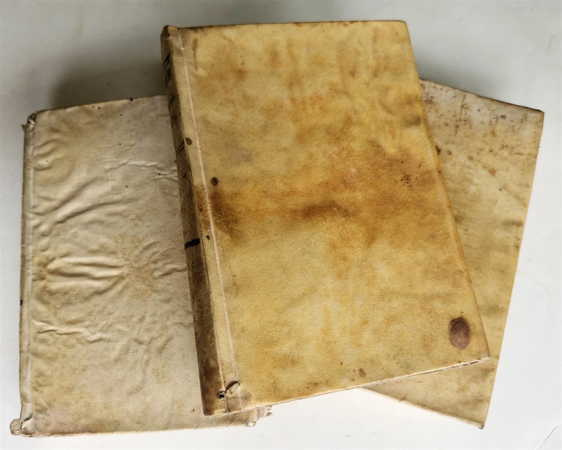 1779 WORKS of LOUIS BOURDALOUE 16 VOLUMES in SPANISH antique VELLUM BINDING - 8