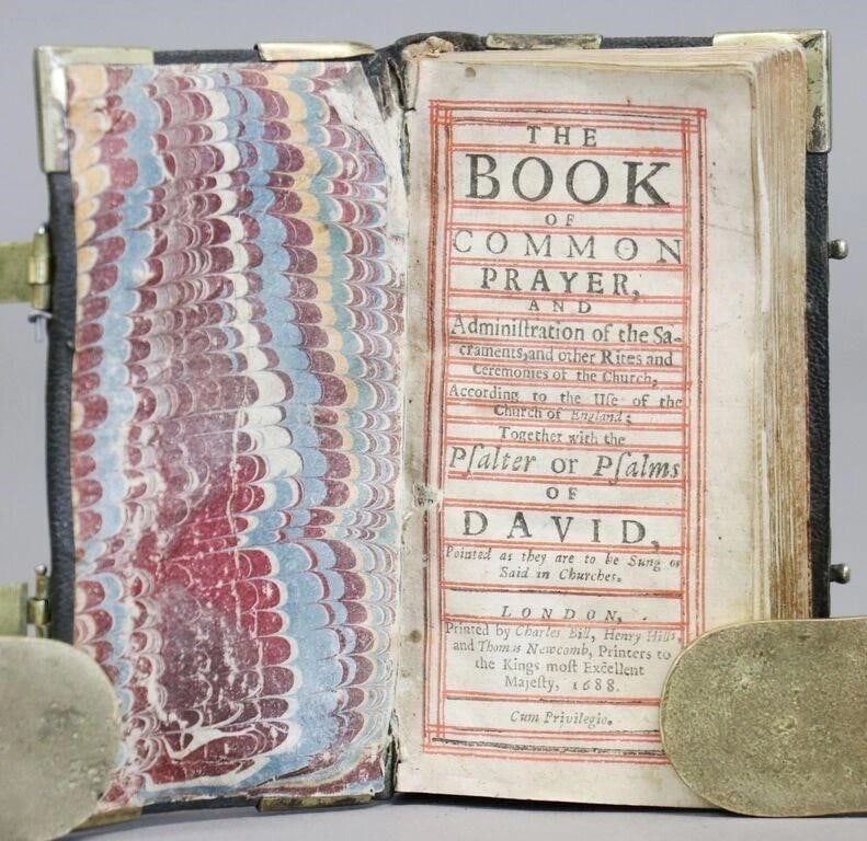 1684 BIBLE in ENGLISH NT w/ BOOK of COMMON PRAYER antique FINE BINDING - 11