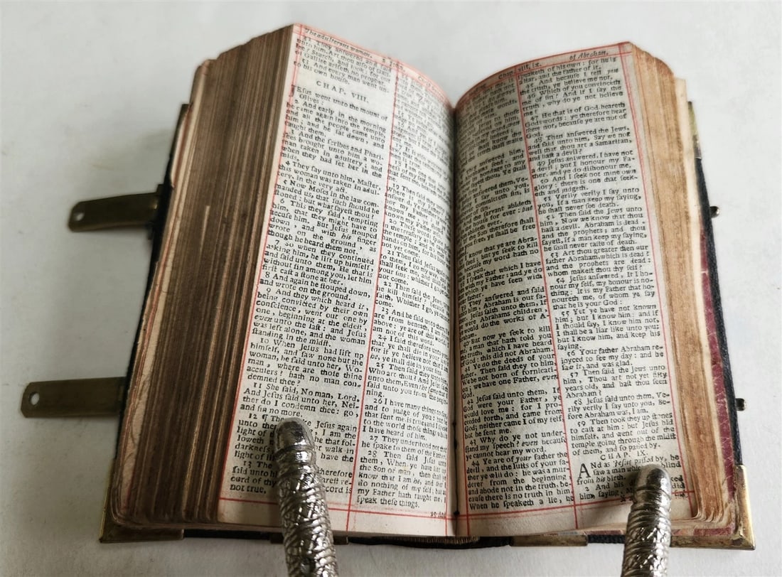 1684 BIBLE in ENGLISH NT w/ BOOK of COMMON PRAYER antique FINE BINDING - 8