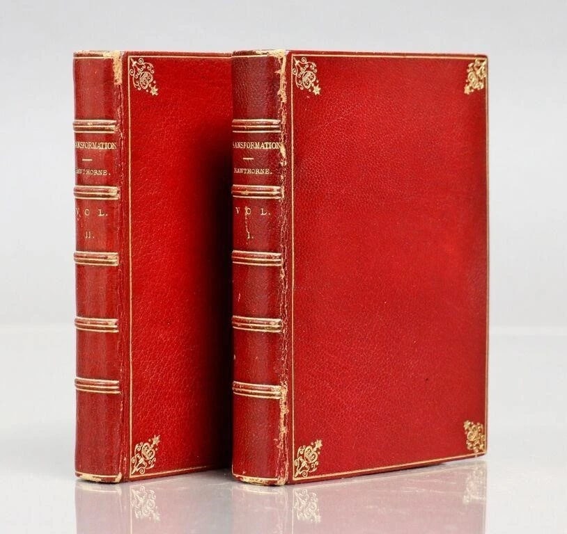 1860 TRANSFORMATION ROMANCE of MONTE BENI 2 VOLS antique PHOTO ILLUSTRATED (1 of 18)