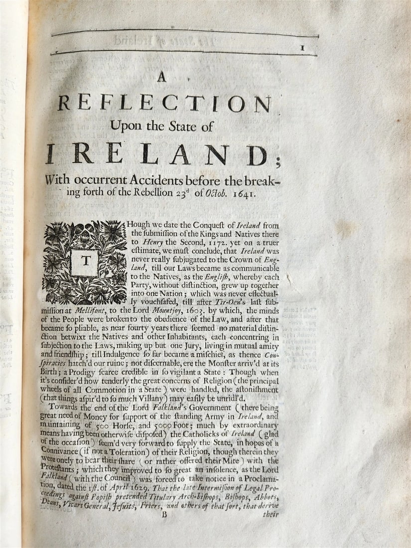 1680 HISTORY OF THE EXECRABLE IRISH REBELLION antique FOLIO in ENGLISH 17th CENT - 14