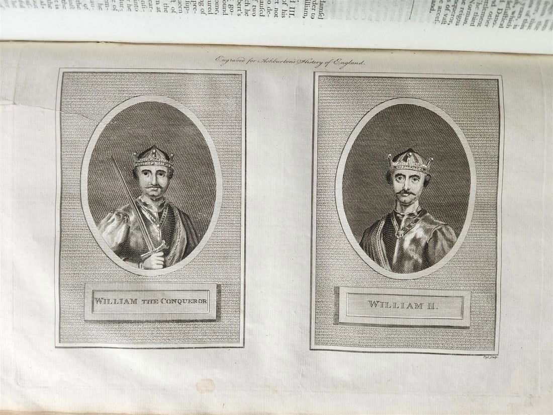 1795 HISTORY OF ENGLAND BRUTUS BEFORE JULIUS CAESAR antique FOLIO ILLUSTRATED - 12