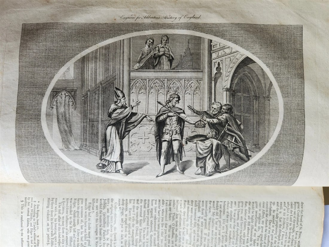 1795 HISTORY OF ENGLAND BRUTUS BEFORE JULIUS CAESAR antique FOLIO ILLUSTRATED - 15