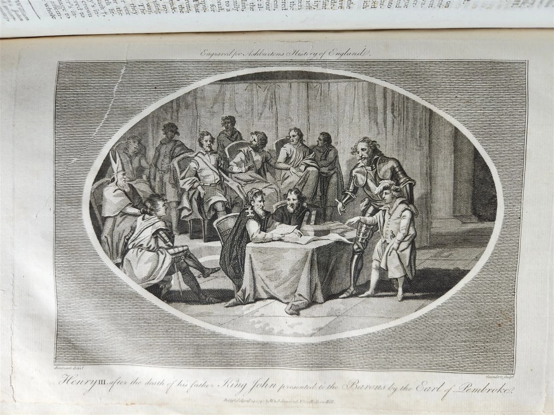 1795 HISTORY OF ENGLAND BRUTUS BEFORE JULIUS CAESAR antique FOLIO ILLUSTRATED - 18