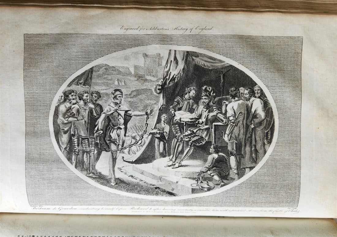 1795 HISTORY OF ENGLAND BRUTUS BEFORE JULIUS CAESAR antique FOLIO ILLUSTRATED - 5