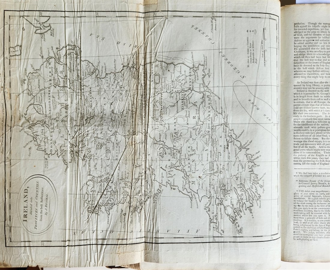 1795 HISTORY OF ENGLAND BRUTUS BEFORE JULIUS CAESAR antique FOLIO ILLUSTRATED - 6