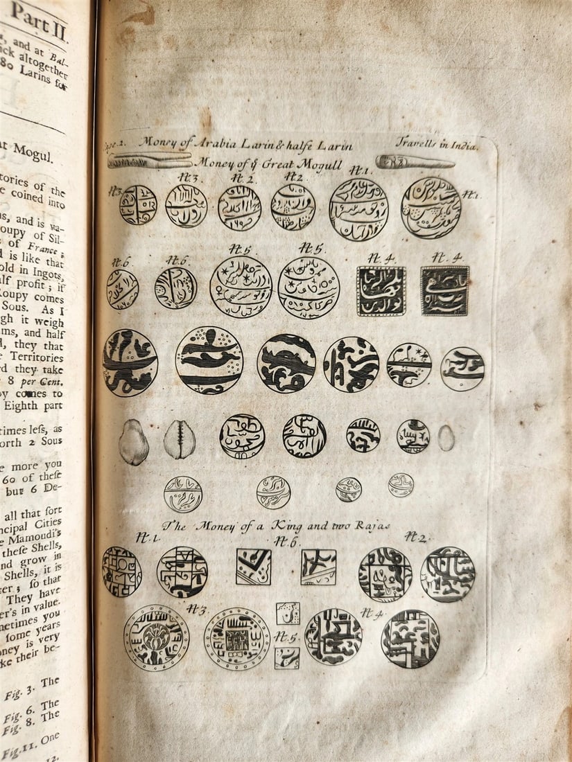 1677 SIX VOYAGES OF JOHN BAPTISTA TAVERNIER antique FOLIO ILLUSTRATED - 11