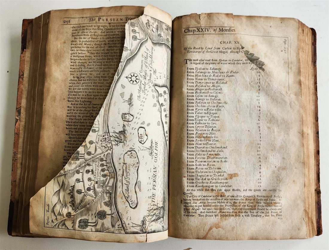 1677 SIX VOYAGES OF JOHN BAPTISTA TAVERNIER antique FOLIO ILLUSTRATED - 12