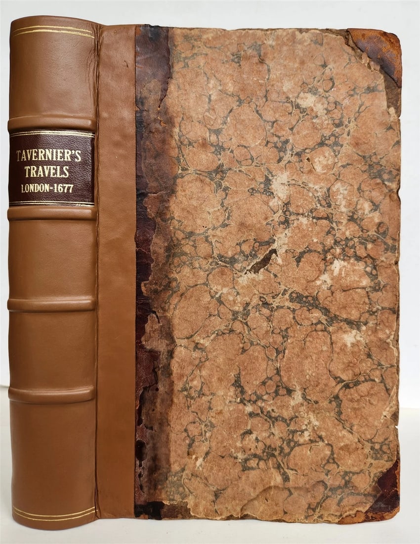 1677 SIX VOYAGES OF JOHN BAPTISTA TAVERNIER antique FOLIO ILLUSTRATED - 3