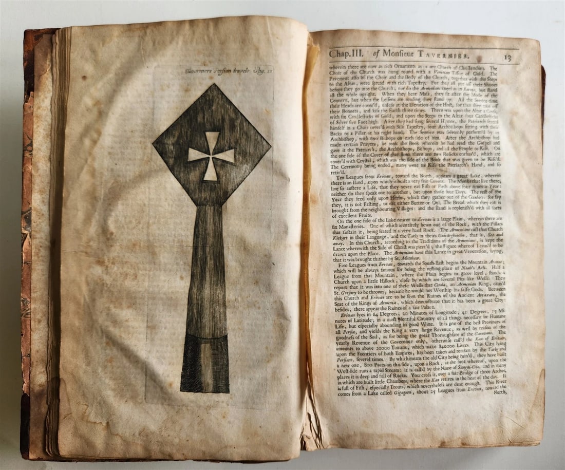 1677 SIX VOYAGES OF JOHN BAPTISTA TAVERNIER antique FOLIO ILLUSTRATED - 7