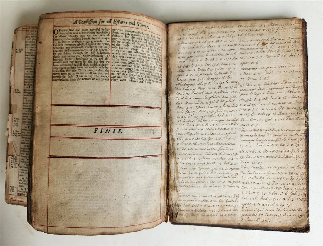 1679 BIBLE in ENGLISH antique OLD & NEW TESTAMENT ORIGINAL BINDING 17th CENTURY - 11