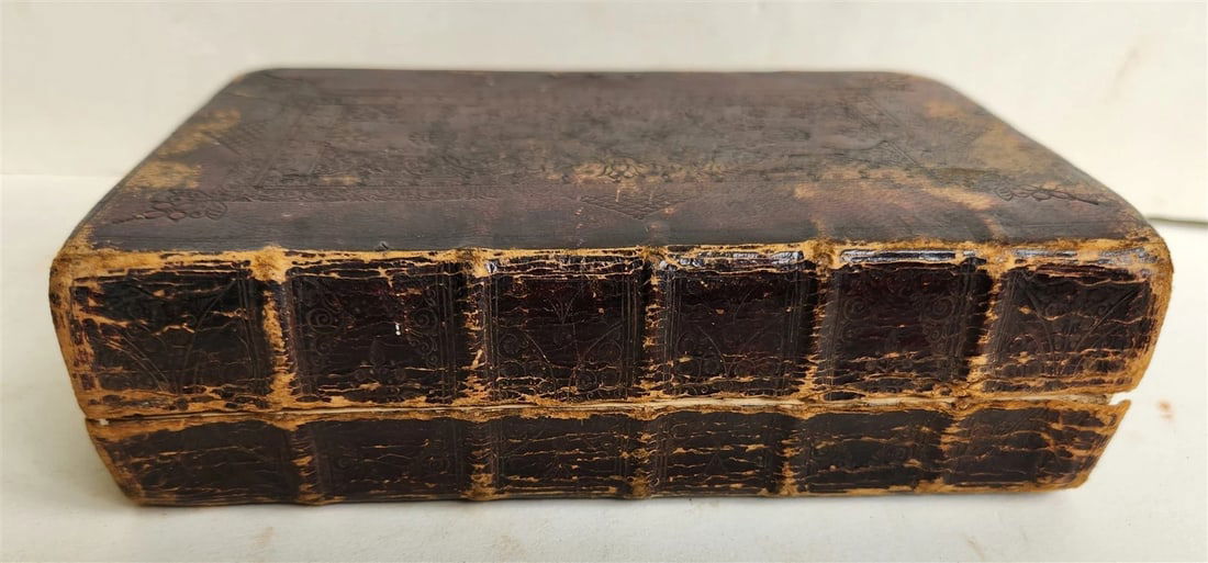 1679 BIBLE in ENGLISH antique OLD & NEW TESTAMENT ORIGINAL BINDING 17th CENTURY - 2