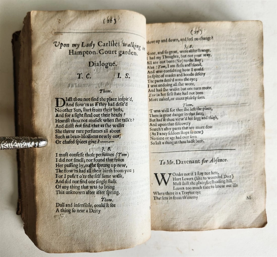 1646 FRAGMENTA AUREA by JOHN SUCKLING antique in ENGLISH 17th CENTURY - 12