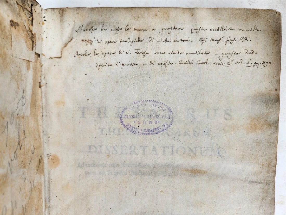 1762 THEOLOGICAL DICTIONARY 13 VELLUM BOUND VOLS antique THESAURUS THEOLOGICUS - 4