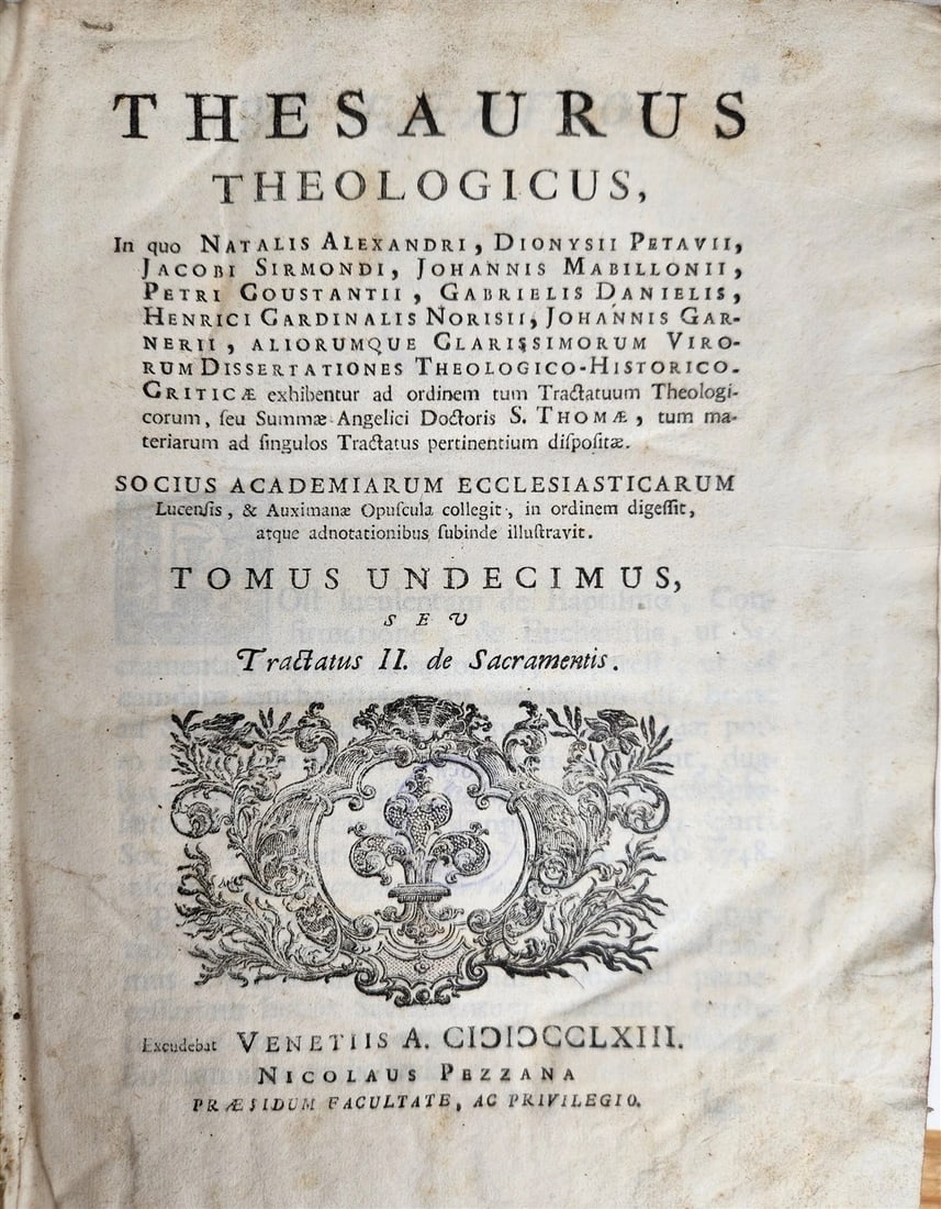 1762 THEOLOGICAL DICTIONARY 13 VELLUM BOUND VOLS antique THESAURUS THEOLOGICUS - 6