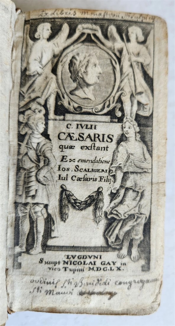1660 JULIUS CAESAR antique ILLUSTRATED w/ MAPS (1 of 8)