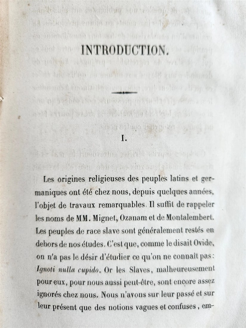 1868 HISTORICAL STUDY on CONVERSION of SLAVS TO CHRISTIANITY antique in FRENCH - 7