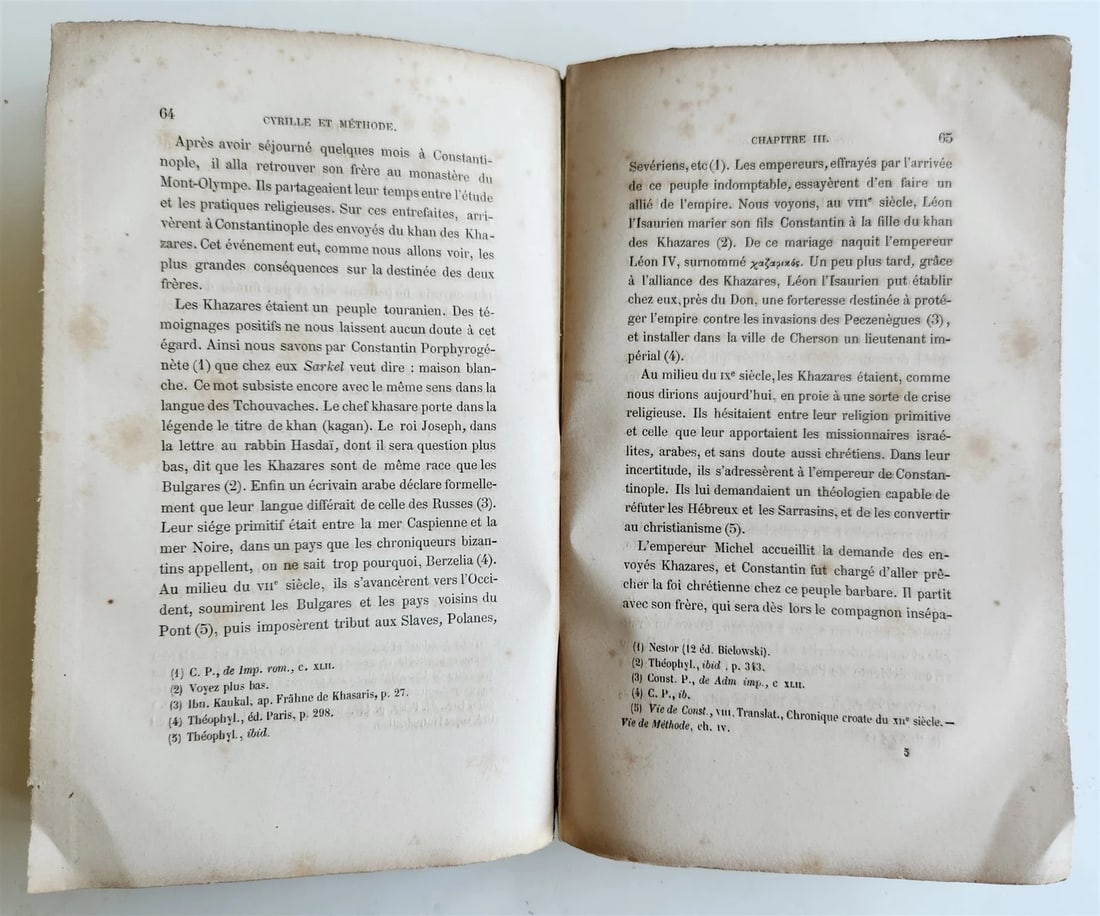 1868 HISTORICAL STUDY on CONVERSION of SLAVS TO CHRISTIANITY antique in FRENCH - 8