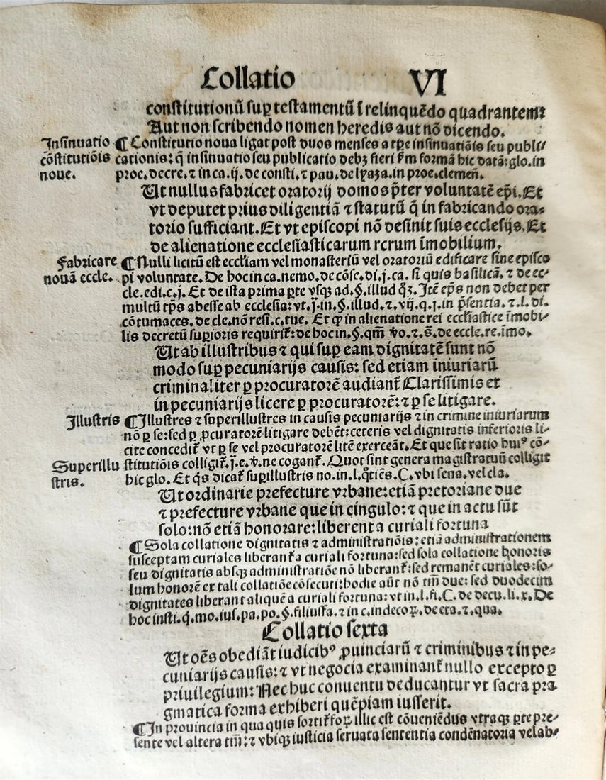 1508 POST-INCUNABULA LAW BOOK by SEBASTIAN BRANT antique VELLUM BOUND - 18