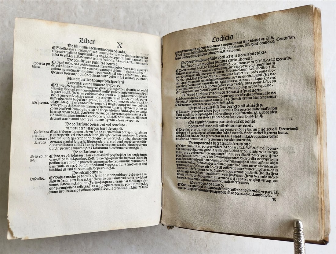 1508 POST-INCUNABULA LAW BOOK by SEBASTIAN BRANT antique VELLUM BOUND - 6