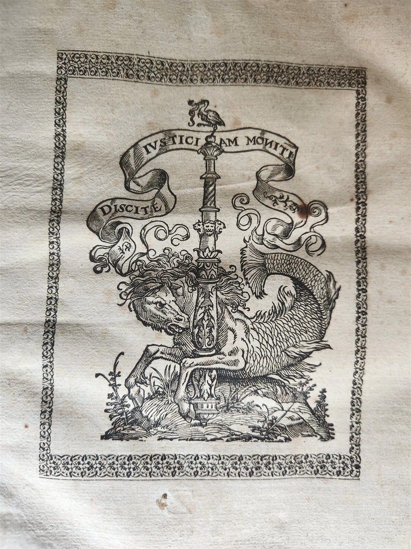 1577 LAW BOOK by Jacobus MENOCHIUS antique VELLUM BOUND FOLIO 16th CENTURY - 2