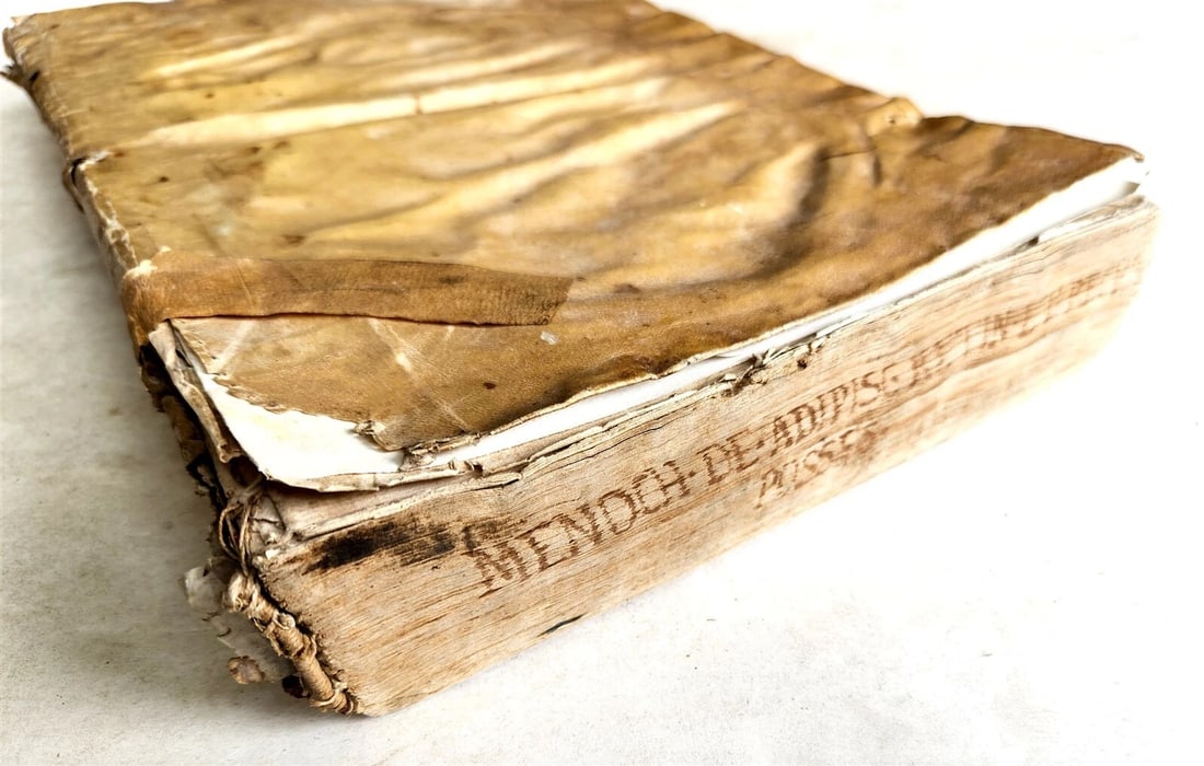 1577 LAW BOOK by Jacobus MENOCHIUS antique VELLUM BOUND FOLIO 16th CENTURY - 4