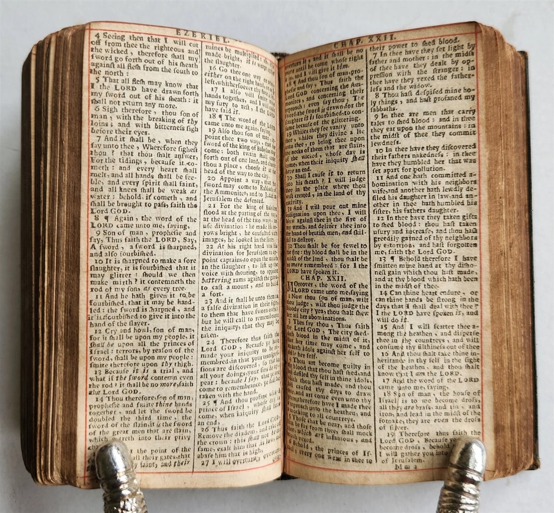 1653-54 BIBLE in ENGLISH antique Old & New Testament London: by John Field - 8