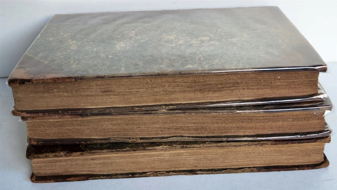 1828 JAMES FENIMORE COOPER ENGLISH EDITION THE RED ROVER A TALE antique 3 vols - 2