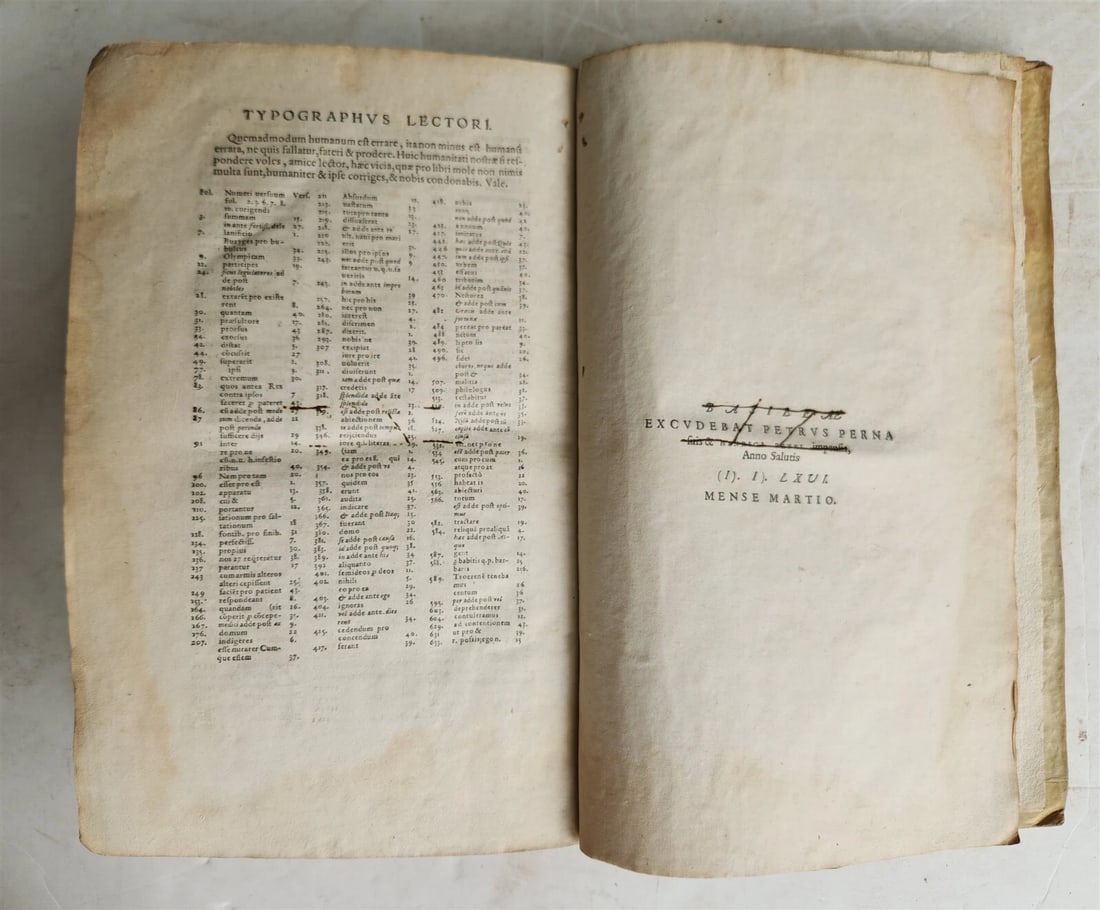 1566 AELIUS ARISTIDES ORATORIS CLARISSIMI antique VELLUM BOUND FOLIO rare - 3
