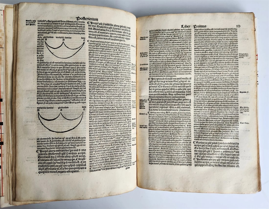 1526 POST-INCUNABULA ARISTOTLE & A.NIFO antique Posterior Analytics Commentary - 15