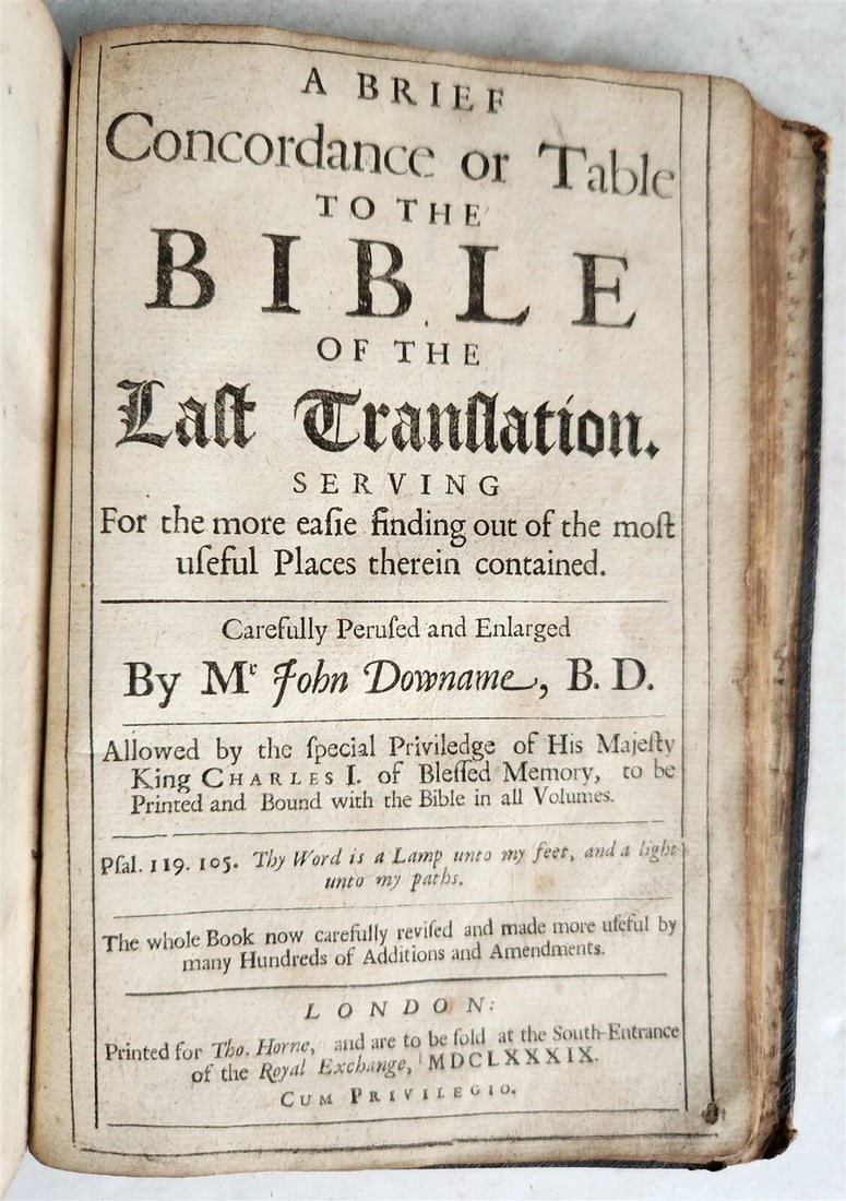1660 BIBLE in ENGLISH OLD & NEW TESTAMENT by Henry Hills & John Field antique - 6