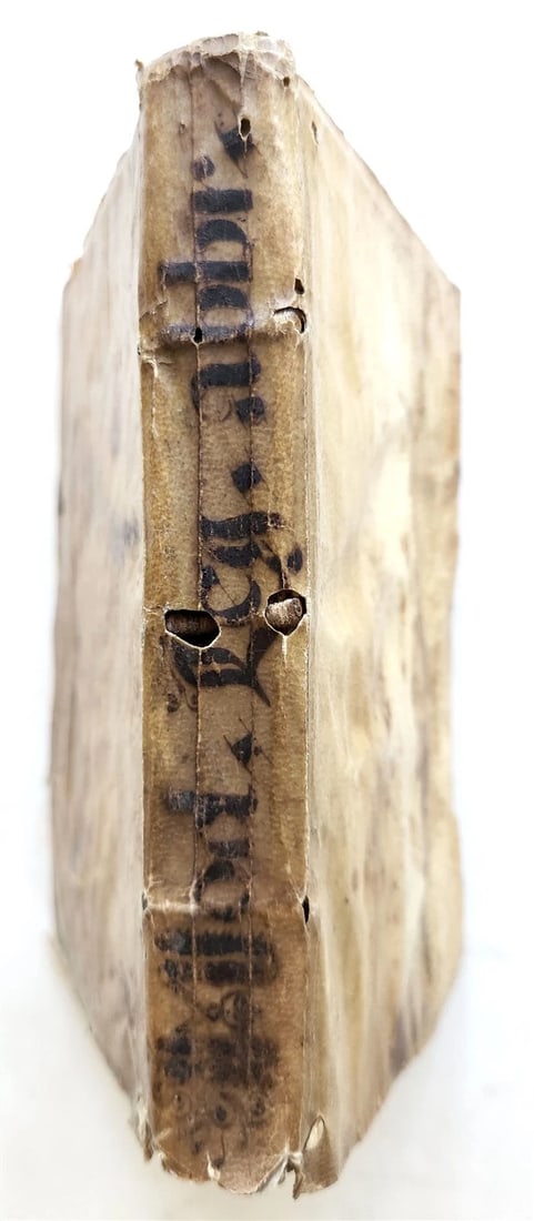 1572 METHOD of READING ABBREVIATIONS in CIVIL & CANON LAW antique VELLUM BOUND - 2