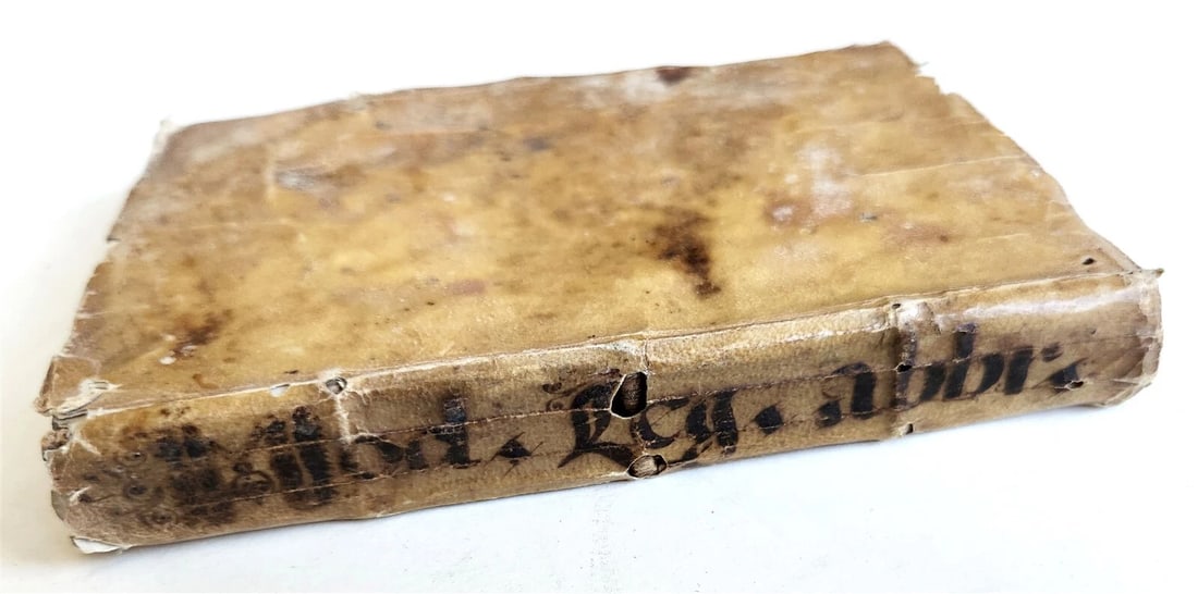 1572 METHOD of READING ABBREVIATIONS in CIVIL & CANON LAW antique VELLUM BOUND - 4