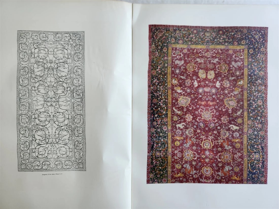 1926 OLD ORIENTAL CARPETS antique ILLUSTRATED FOLIO Austrian Art Industry Museum - 12